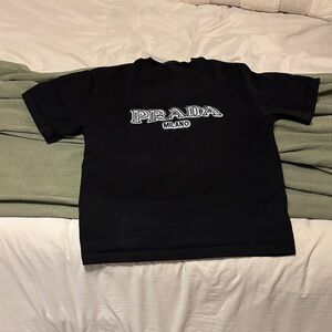 Prada Black Graphic Tee